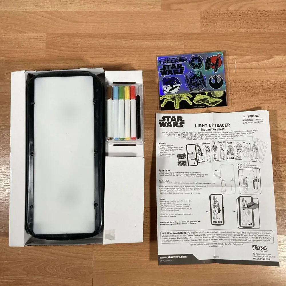 Star Wars Light Up Tracer • NEW • Activity Set with Tracing Sheets and Stickers